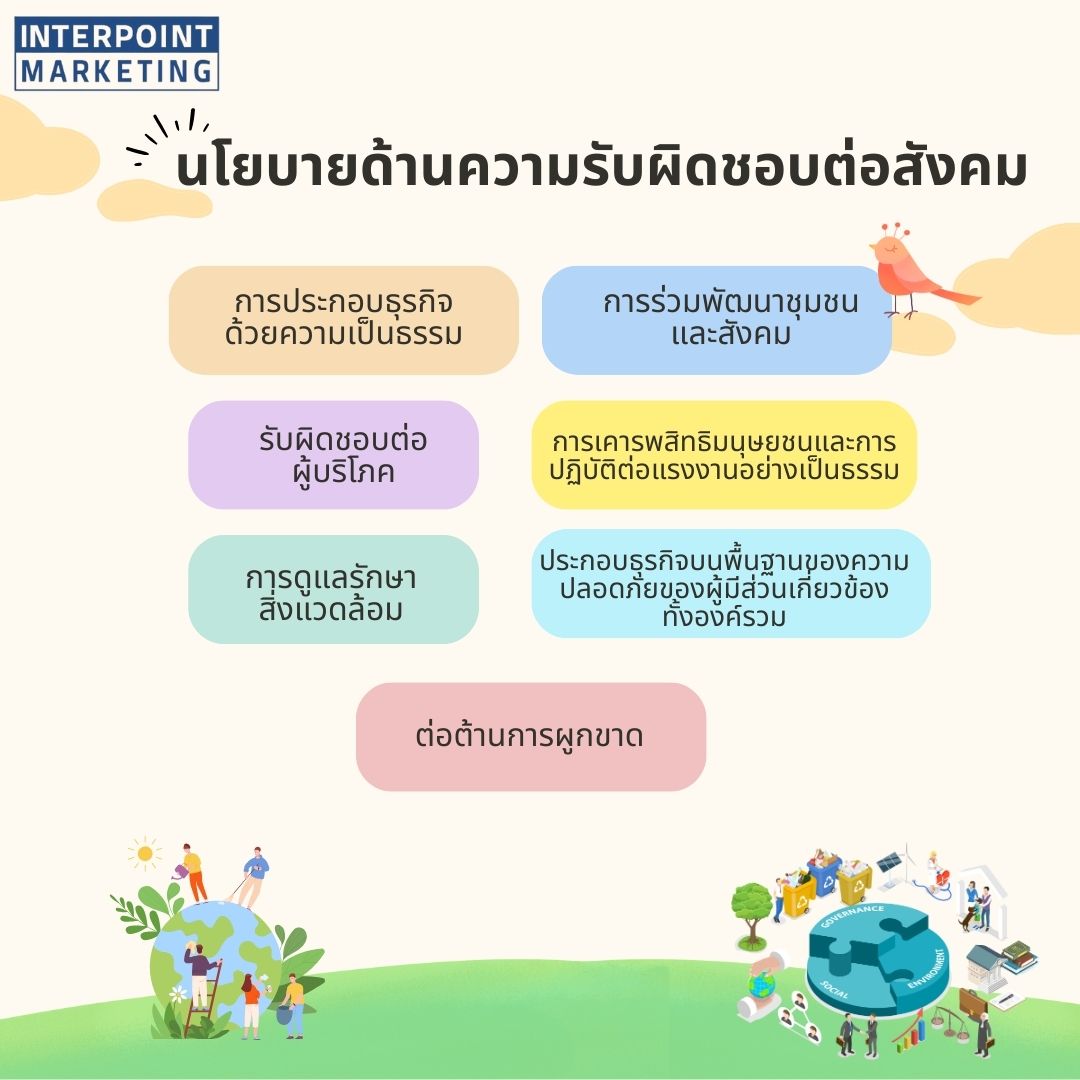 นโยบายด้านความรับผิดชอบต่อสังคม